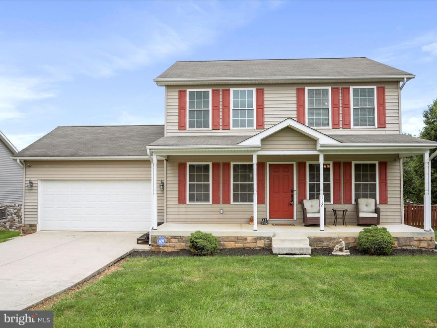 Discover the charm of this stunning Colonial home nestled in the desirable Red Hill community. Built in 2011, this meticulously maintained residence offers a perfect blend of modern comfort and classic elegance. With 1,568 square feet of thoughtfully designed living space, this home features three spacious bedrooms and two full bathrooms, ensuring ample room for relaxation and privacy. Step inside to find a traditional floor plan that flows seamlessly. The heart of the home is the inviting kitchen, equipped with essential appliances including a built-in microwave, electric oven/range, dishwasher, and refrigerator, making meal preparation a delight. The adjacent dining area is perfect for gatherings, while the cozy living spaces invite you to unwind. Retreat to the master suite, where you can indulge in the luxurious jetted tub or rejuvenate in the walk-in shower. Additional features such as ceiling fans enhance comfort throughout the home. The walkout basement offers endless possibilities for customization, whether you envision a home gym, playroom, or additional storage. Outside, the 0.30-acre corner lot provides a serene setting  to enjoy sunset evenings on your deck. This home is south after school district , easy access to 81 make this a great commuter location! Don’t miss your chance to make it yours!