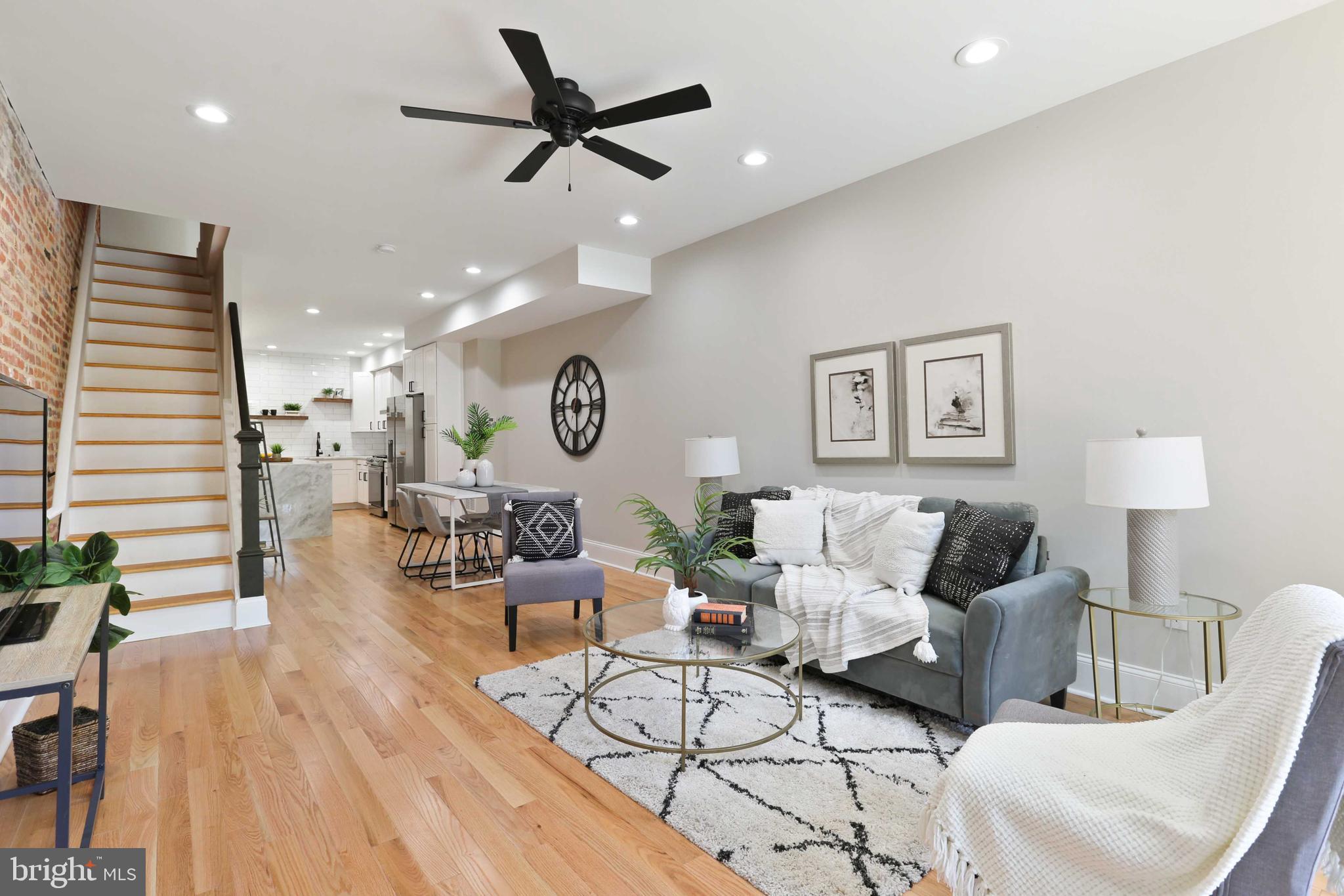 BRAND NEW 14+ FT WIDE CHAP RENOVATION BY CUSTOM HOMEBUILDER WITH 2 CAR OFF-STREET PARKING PAD. LOCATED IN THE HEART OF CANTON. GLISTENING OAK HARDWOODS CASCADE THROUGHOUT. ENJOY CUSTOM WHITE CABINETRY, UPGRADED TRIM AND PAINT PACKAGE, IMPORTED TILE, QUARTZ WATERFALL COUNTERTOPS, HIGH END SS APPLIANCE PACKAGE IN DESIGNER CHEF'S KITCHEN. TONS OF NATURAL LIGHT. FINISHED LOWER LEVEL. HIGH CEILINGS. TONS OF STORAGE. WALK-IN SHOWERS. WALK-IN CLOSETS. SPACIOUS 4 BEDROOMS WITH 3.5 BATHROOMS. EXPANSIVE ROOF DECK FOR ENTERTAINING. OVERSIZED OFF STREET PARKING PAD FOR 2 VEHICLES. CLOSE PROXIMITY TO RETAIL SHOPPING, LOCAL DINING, PATTERSON PARK, AND ALL MAJOR HIGHWAYS. SCHEDULE A PRIVATE TOUR TODAY!