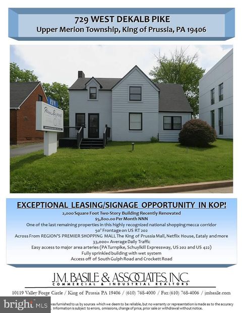 Photo of 729 W Dekalb Pike, KING OF PRUSSIA, PA 19406 (MLS # PAMC2158730)