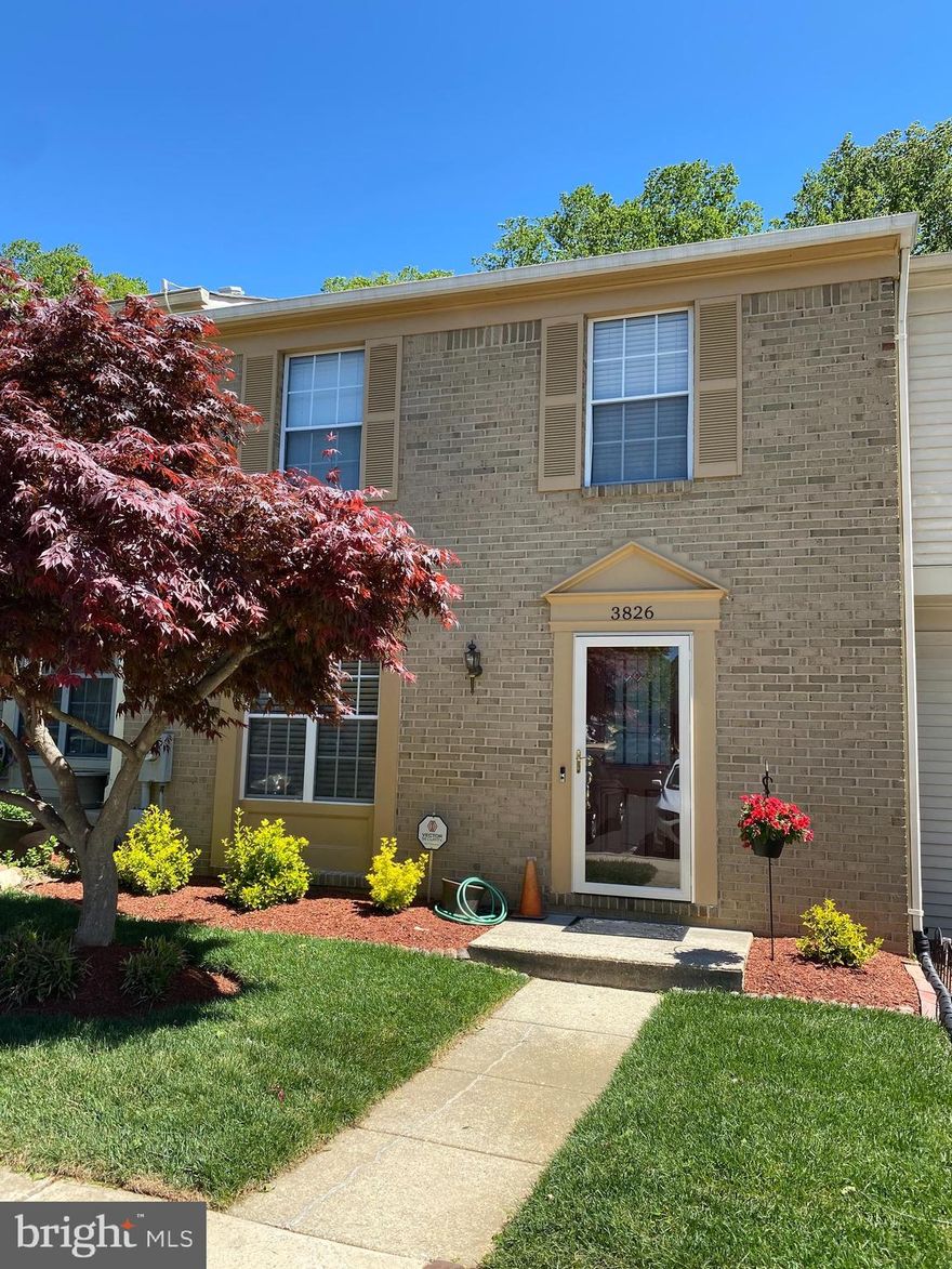 A Home to Make Memories...Beautifully updated interior townhome.  Features 3 bedrooms, 1.5 baths.  Home has hardwood flooring on main level, renovated kitchen, french doors that leads to the large deck situated off the kitchen and a walkout basement underneath.  This home is private and backs to trees.  Ceiling fans in every bedroom, crown molding, kitchen table conveys along with TV.  You don't want to miss an opportunity to own this lovely 3 level home.