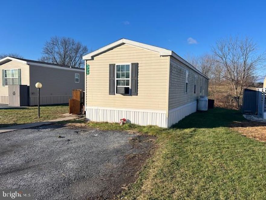 3 bedroom and 1 bath single wide mobile home in a nice park located in Annville-Cleona school district. 
 Built in 2010, this place needs a total interior rehab but there should be some room to build equity and make it your own.  Sold as is.  Set up your showing today!