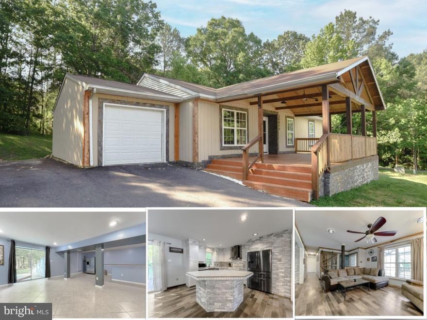 Tucked away in Callaway this home is ready for you!  Upgrades all around in this ranch currently getting finishing touches.  Large front porch to enjoy morning coffee or an evening glass of wine, all that's missing is you!  Kitchen is getting a new stove to match the other new appliances.  Open floor plan makes family time a delight!  Large back deck for enjoying nature makes a lovely place to be in the evening.  Three bedrooms on main level.  Basement has two large bedroom style rooms that could be used as a gaming room, office, play room, studio, study, library or whatever you desire.  Walkout basement also has large open rec room with built in bar.  Why go out when you can stay in!  Just professionally cleaned!