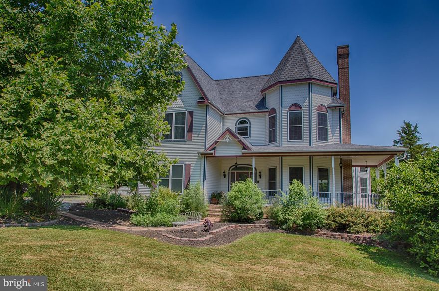 What a fantastic home with endless opportunities! Bring the animals. Custom built Victorian in a quiet location with Opequon Creek waterfront. 5 bedrooms/4.5 baths plus guest apt. over garage. Gourmet kitchen with new appliances. Radiant heat floors and 10' ceilings on first level. Huge sun room overlooking property. Loft area for office. German Kachelofen woodstove. Priced below recent appraisal.