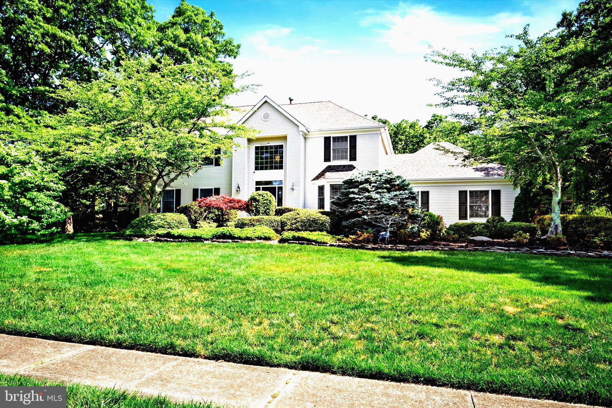 Sought after Orchard Crest is where you will find this well appointed 4 Bedroom,2.5 Bath Home. Enter into your 2 story Foyer with decorative molding and Palladium window. Formal Living Room with French Doors and Banquet size Dining Room for Holiday entertaining. Chef inspired Kitchen with Granite counters, 6 burner commercial stove and stainless steel appliances; Overlooking large Family Room with Gas fireplace. Retire to your Master Suite which includes a new spa inspired Bath, featuring a freestanding soaking tub, walk in seamless glass shower, quartz vanities and generous His & Hers walk in closets with organizers. Three additional Bedrooms and a newer main Bath with glass and Mosaic tile, complete your second floor. Finished Basement with Recreation Room and additional
storage. Two car oversized garage, newer 2 zone HVAC system, 5 year young Roof, recessed lighting, hardwood flooring and decorative moldings throughout. Secluded park like property w/heated salt water inground Pool and oversized Deck complete this warm and inviting Home.