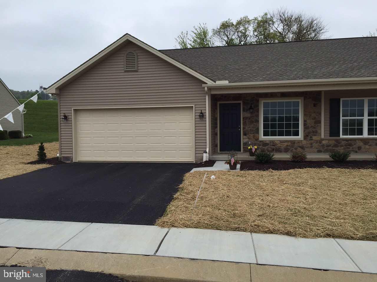 NEW PHASE II LOTS AVAILABLE NOW. EXMORE Basement Model New Construction - 55+ Community. No Grass/Snow upkeep! One floor living. 10x10 deck-Owner Suite-Study/Den/Fam Rm, DN Rm and Kit. Choice of lot, model & upgrades. Community Building - HOA Fee of $175 month. Reserve Fee (1X) $800. Price starts at $219,900 for interior Exmore with no basement . Buyer Pays 2% Transfer Tax Price may change with upgrades and options. OPEN HOUSE on Sunday's from 1-3