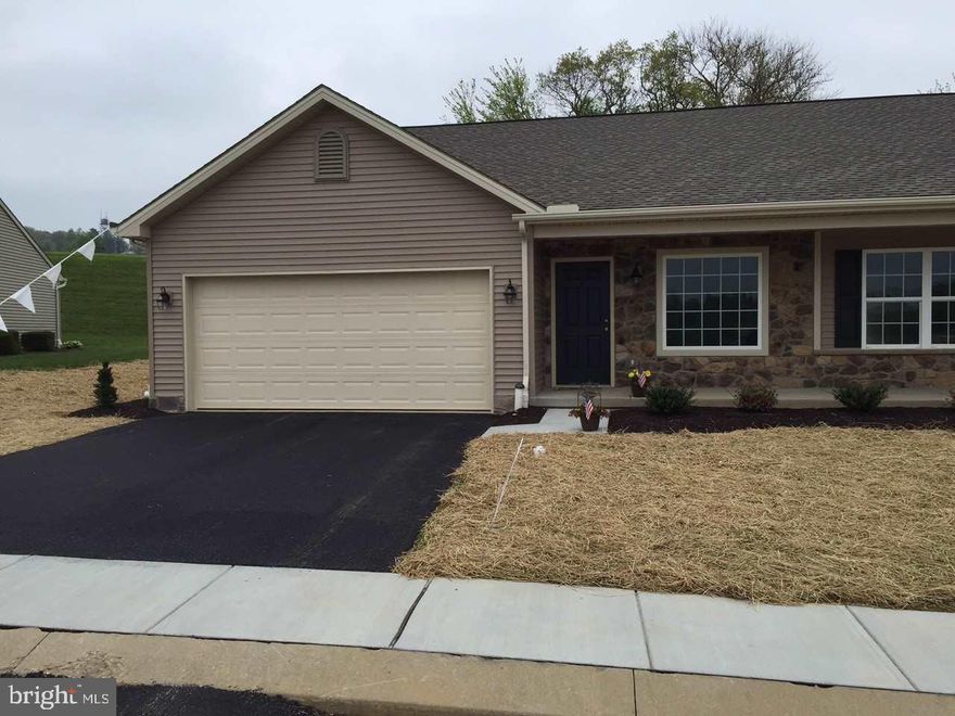 NEW PHASE II LOTS AVAILABLE NOW.  EXMORE Basement Model New Construction - 55+ Community. No Grass/Snow upkeep! One floor living.  10x10 deck-Owner Suite-Study/Den/Fam Rm, DN Rm and Kit.   Choice of lot, model & upgrades. Community Building - HOA Fee of $175 month. Reserve Fee (1X) $800. Price starts at $219,900 for interior Exmore with no basement  . Buyer Pays 2% Transfer Tax Price may change with upgrades and options.  OPEN HOUSE on  Sunday's from  1-3
