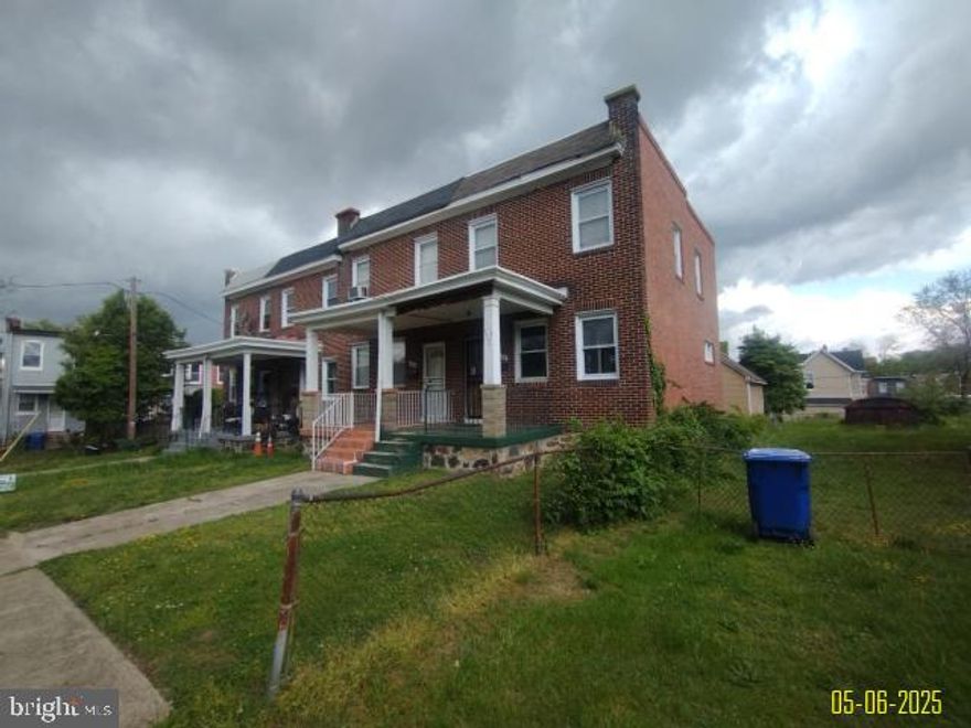 Charming brick townhouse located in the desirable Waverly neighborhood of Baltimore. This property offers great potential with 2 bedrooms, 1 bath, and approximately 1,312 sq. ft. of living space across two levels plus a partially finished basement. Built in 1938, the home features classic Baltimore rowhouse architecture, a cozy fireplace, and natural gas heating. Conveniently situated on a 1,470 sq. ft. lot with on-street parking available. Ideal for investors or buyers looking to renovate and personalize in a vibrant community with easy access to local amenities and transit. Sold AS-IS.