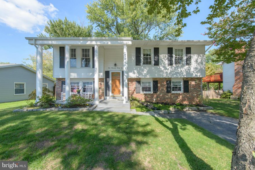 Classic, well-built Four Seasons home with perfect, flat fenced backyard and huge deck that is the length of the home, ideal for entertaining.  Fully finished basement w/bedroom & full bathroom, fireplace, walk-out.  Easy commute to Ft. Meade and a bike ride to Waugh Chapel and Wegmans!