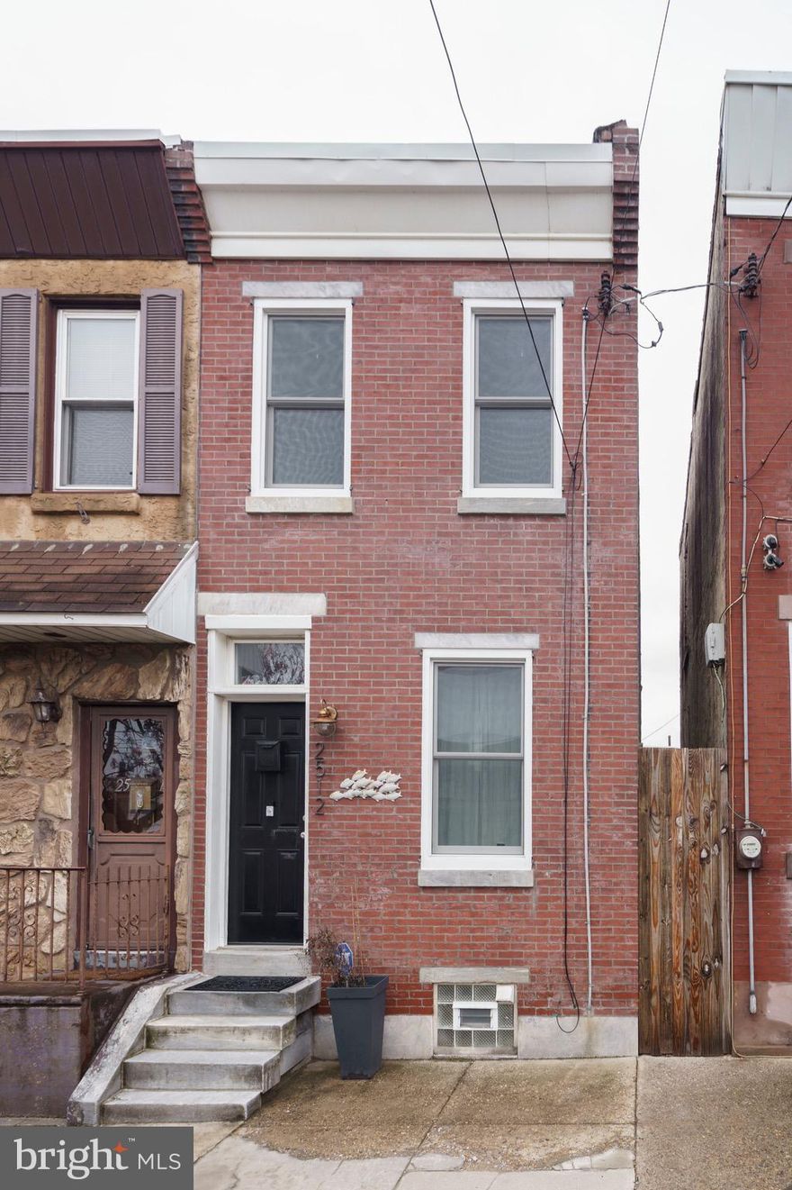 Welcome to this charming 2-bedroom, 2-bath Fishtown home. Featuring hardwood floors, high ceilings, and a bright, open layout, the first floor flows seamlessly from the living and dining area into a well-appointed kitchen. The kitchen boasts cherry cabinets with crown trim, stainless steel appliances, a dishwasher, and tiled flooring. A convenient first-floor laundry and mudroom add to the home's modern appeal. Upstairs, two comfortable bedrooms offer ample closet space, and two full bathrooms provide extra convenience. The primary bedroom includes its own private bath, while the hall bath features a full-sized tub. Step outside to a spacious backyard—perfect for relaxing or entertaining. Additional storage is available in the unfinished basement. Enjoy all that Fishtown has to offer with easy access to top restaurants, shops, and I-95. Don't miss this well-maintained home with in-unit laundry and fantastic outdoor space! Water is included in the rent.