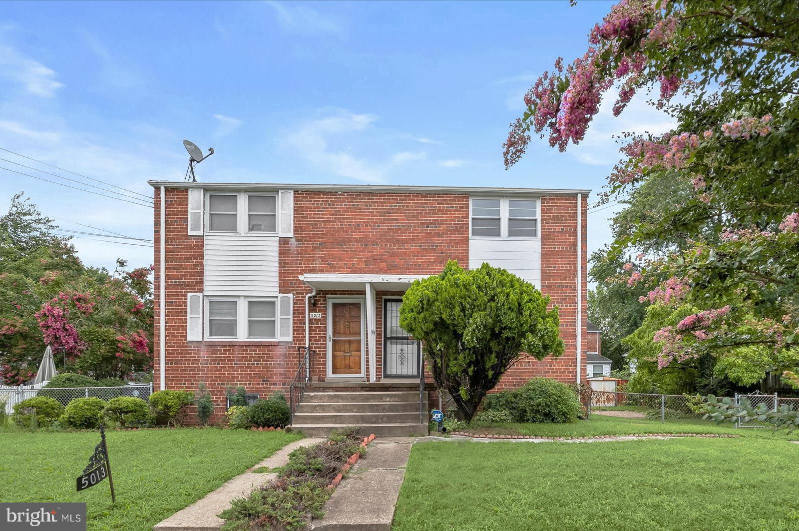 Beautifully positioned on a corner lot with a privacy fenced yard, this charming residence features a 2022 HVAC system and a bright, open main level showcasing generous living and dining areas connected by a convenient pass-through to the kitchen. Just beyond, a sunlit family room opens directly to the backyard. Upstairs offers two well-proportioned bedrooms and a full bath. The mostly finished lower level includes a versatile recreation area and abundant storage. Enjoy outdoor living on the expansive brick patio. Ideally situated close to major commuter routes, shopping, dining, and entertainment venues.