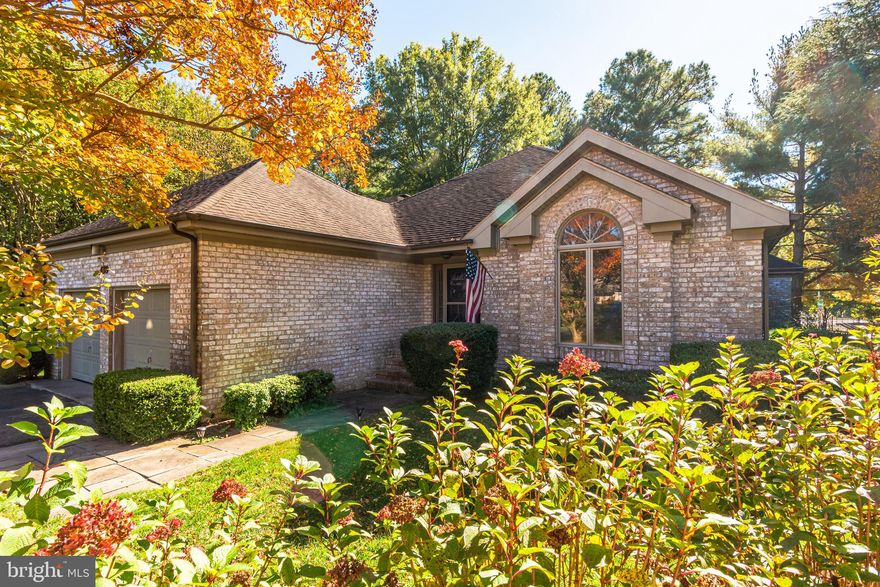 Major Price Improvement! Nestled in the charming community of Village in the Park, this all brick 3-bedroom, 2 full bath rancher with a private paved patio is the perfect place to enjoy relaxed living. The home features an inviting floor plan filled with natural light and includes a spacious living room with vaulted ceiling and crown molding, skylights, masonry gas fireplace, patio access, a window-filled dining area, an eat-in kitchen with stainless steel appliances and access to the serene screened in porch. This home offers a relaxing primary bedroom that overlooks the patio and offers a walk-in closet and private bath with tile flooring, jetted tub, separate shower, double bowl vanity and skylight. The two additional bedrooms are on the opposite end of the house with another full bathroom. This home also has a laundry room with washer & dryer with extra cabinets that leads to the finished 2 car garage. The backyard is fenced in. HOA fee of $700/quarter includes water, sewer, trash removal, snow removal, lawn mowing and irrigation. Imagine all this and within minutes of Salisbury Zoo, Route 13 and 50, shopping, restaurants and close to the beach.