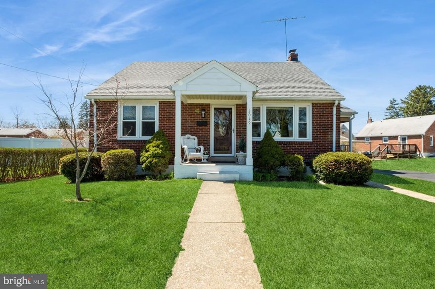 A Bethlehem Beauty! A charming, brick Cape Cod ready for lucky new owners! Fantastic location. Home is solid construction with wonderful hardwood flooring, spacious rooms, awesome closets! Eat-in kitchen. Main level has spacious 2 bedrooms, full bathroom; 2nd floor has 2 more spacious bedrooms. Fabulous full basement with Bilco doors for easy access moving furniture in and out! One third finished as a TV room, One third Laundry room, and 1/3 Private Office/bedroom! Wonderful level yard. Shed for your mower & gardening supplies. Seller will provide a required clear Certificate of Occupancy to buyer. A move-right-in ready home! Neat & clean, too. Adorable side porch. Charming property with character!