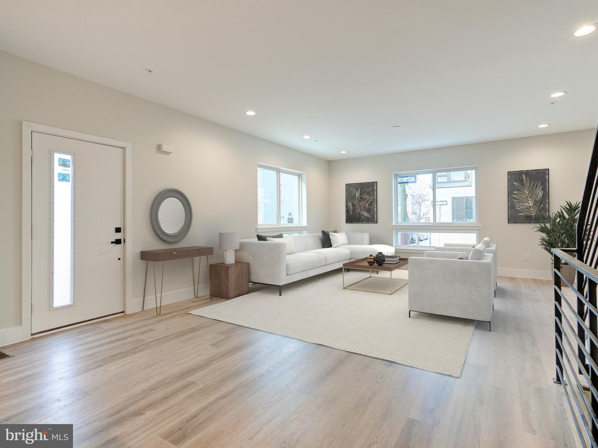 I am excited to share an incredible opportunity in one of Fishtown's most sought-after locations, at Berks and Moyer! This new construction home is a stone's throw from the vibrant activity on Girard Ave and close to the best restaurants on Frankford Ave. This stunning, contemporary home offers a 10-year tax abatement and features a modern, expansive layout on every floor, thanks to its 19-foot depth. Enjoy luxury finishes and a fantastic lifestyle in this rapidly growing neighborhood. Plus, it comes with a 1-year builder's warranty for added peace of mind. The first floor boasts a super-wide open living room, high ceilings, and abundant natural light—perfect for entertaining. The culinary kitchen is equipped with quartz countertops, custom high-end cabinetry, and a top-of-the-line appliance package. A rear yard with a custom patio provides a great space for BBQs or pets. The finished basement, complete with a full bath, offers additional square footage for entertainment and storage. The second floor features a well-thought-out layout with three bedrooms, a full bath, and a tub. Each bedroom has ample closet space, making it ideal for a home office. On the third floor, you'll find a private, deluxe master suite with a HUGE walk-in closet and a spa-like luxury bath, filled with natural light and custom tiling. Hardwood flooring extends throughout the home. The roof deck offers expansive views of the city, including the bridge and downtown—perfect for entertaining or relaxing. With dimensions of 19 x 40, this spacious home is truly exceptional. Additionally, the absence of homes across the street enhances parking options. 630 Moyer is an incredibly built home with meticulous attention to detail at every level. Please note that the photos are of 632 Moyer. The property is complete, vacant, and easy to show! Schedule your visit today.