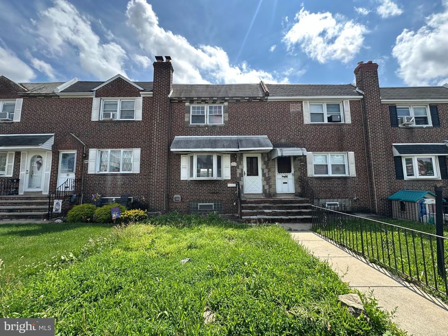 Great Investment 3 Bedrooms & 1 Bath two story brick row home located in the desirable West Mayfair Section of NE Philadelphia.  Property is being sold in As-Is Condition.  Easy to Show!