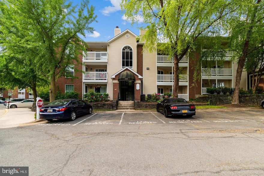 Gorgeous unit in the Heart of Tysons.  Unbelievable location!.  Wonderful Renovated unit with New flooring, New Windows and New Sliding Glass Door to Balcony.  Updated Kitchen with Designer Cabinets,  Granite Tops and Stainless Steel Appliances.  Living Room has a Fireplace and Built in Shelves.  Very Spacious Balcony faces the quiet grassy area of the community.  Assigned Reserved Parking Space and a Full Size Washer and Dryer included.   Wonderful Community with Fabulous Amenities such as Fully Equipped Gym, Party room, Outdoor pool and Barbecue area.   Walk to Metro Station, Harris Teeter, Tysons Mall and the Boro of Tysons!  Close to I495 and 66.