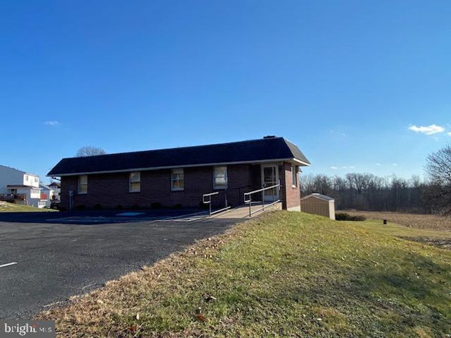 Opportunity Knocks, 3840 sq. ft. brick commercial building ,setting on the corner of Main St. and Rte. 73 in Oley Township, Berks county, Pa. Building is in great condition and ready for a new owner's vision. Property is in the Highway Business district that allows many uses. Check with local authorities to see if your use is allowed. Taxes are reasonable and Oley is a great community to serve. So, what are you waiting for, set up your showing today.