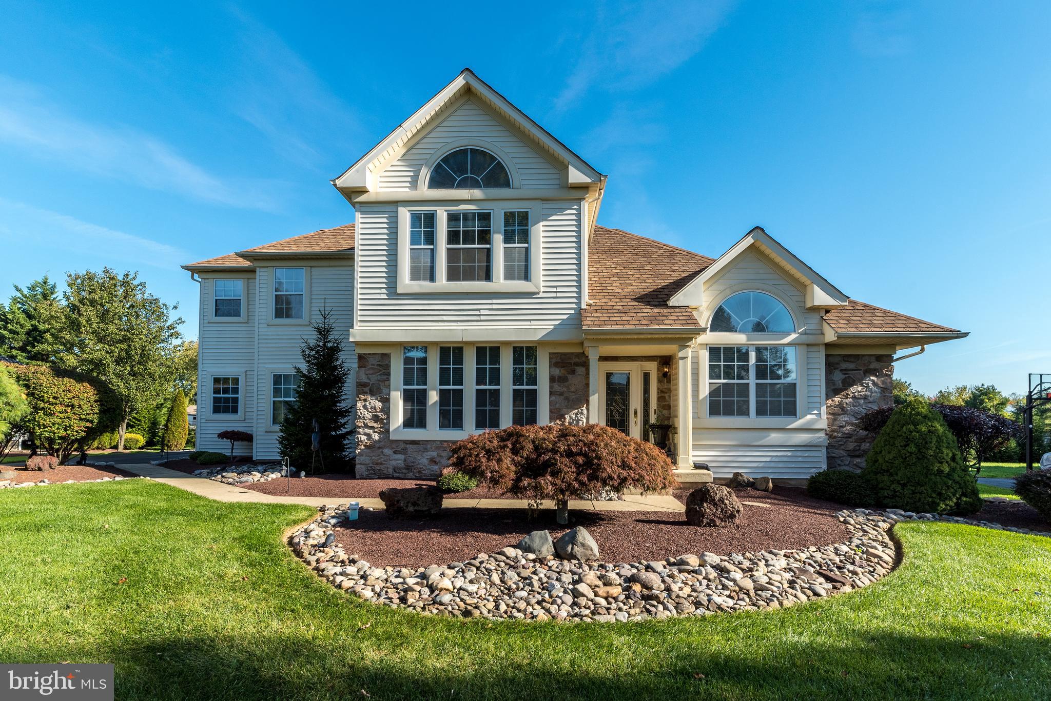 This most lovely home backing to a farm is nothing short of Spectacular!  The location is premium.  Welcome to 1725 Lafayette Drive located in the neighborhood of Woodfield Estates in Jamison.  You will find all you are looking for in this 4 bedroom home featuring a newer gas fireplace in the family room, newer roof, formal living and dining rooms with hardwood floors, custom window treatments, a grand sized owner’s suite with a large sitting room and luxurious bath, basement, 2 car garage side entry garage, deck, new hardscaping, gas heat and cooking, landscape sprinklers, new deck door and front door, newly finished chimney, newer water heater and all located in the highly sought after Central Bucks School District!  So close to Meyer Way Park, Jamison Elementary and nearby neighborhoods. The condition of this gorgeous home is like new!  Seller prefers an end of March, 2022 closing.  Showings begin Nov. 30.  Be prepared to fall in love and make this home yours!