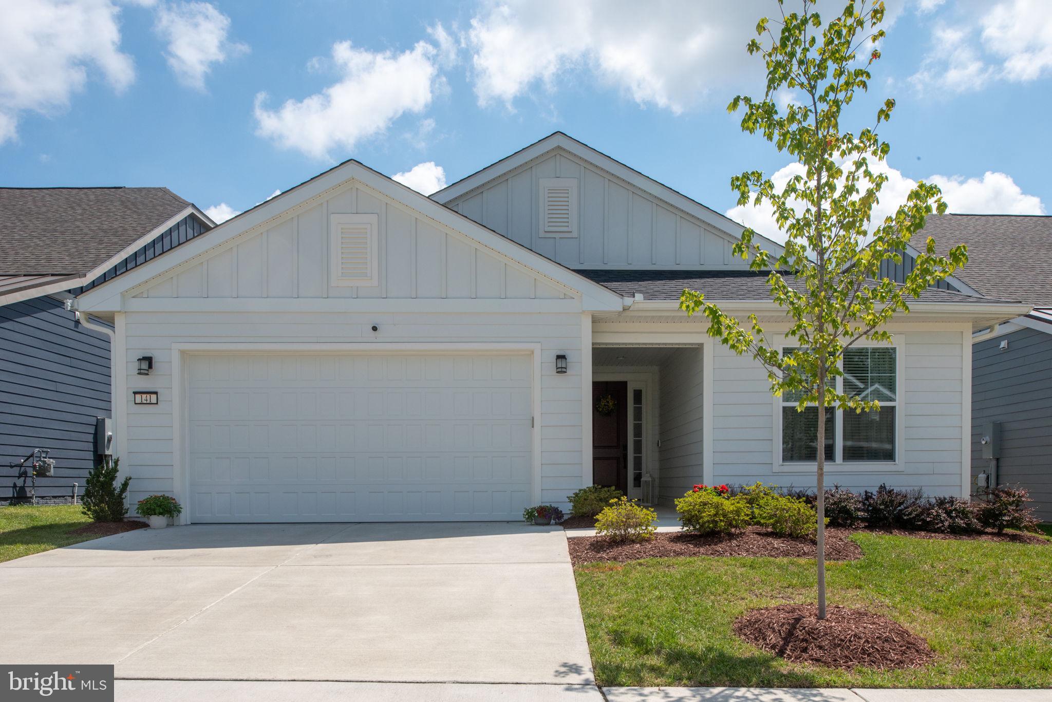Welcome to this lovely home in the fantastic community of Lake Frederick! Built in 2023, this home is open and airy with many upgraded features.
Entering The Foyer, There Are Tall 10+ and upgraded flooring throughout!
The kitchen has stainless steel appliances, beautiful tile backsplash, soft close cabinets, quartz countertops and a large kitchen island great for family to gather around! There is a formal dining room, a great family room with gas fireplace, and a separated room great for an office, or reading room. There is a spacious primary suite with a walk-in closet and beautiful bath with a large walk-in glass shower tiled floor to ceiling, and upgraded cabinetry and countertops. There is another generously sized bedroom and an upgraded hall bath along with a large Main Level Laundry Area, With Additional Space For Storage!
Relax in the fantastic, spacious sunporch and enjoy a fully fenced in back yard!
Garage Is Finished And Spacious With Space For 2 Cars. Home also has an Irrigation System Water Softener System. The extra freezer & shelving in the garage and TV convey.