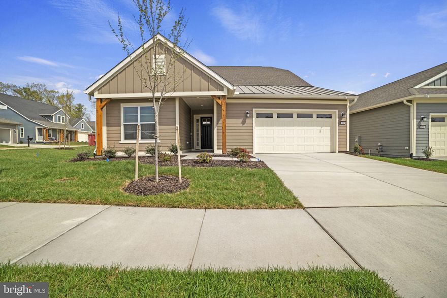 Single-level living at its best in this Chroma model from Shea Homes as part of the region's premiere 55+ community of Trilogy at Lake Frederick. Featuring an all-new model design with three bedrooms, three full bathrooms, an office with French doors, great room with fireplace, covered porch, and much more. This home has over $131,000 in upgrades including hardwood floors, the signature kitchen layout with Jenn-Air appliances, and a covered patio to enjoy the beautiful seasons and weather in Lake Frederick. This is the 55+ community you've been searching to find with incredible amenities that will keep you excited to enjoy every season. Explore the expansive Shenandoah Lodge with its farm-to-table restaurant, ballroom for events, Crow's Nest club for members-only, arts & crafts room, culinary experience room, and so much more. Next door there's even more with the recreation facility featuring an indoor and outdoor pool, exercise equipment, tennis courts, and the list goes on. Ask about Shea Mortgage's closing cost assistance with up to $10,000 in credits. Discover your new home, new adventure, and new Active Adult community in Trilogy at Lake Frederick!