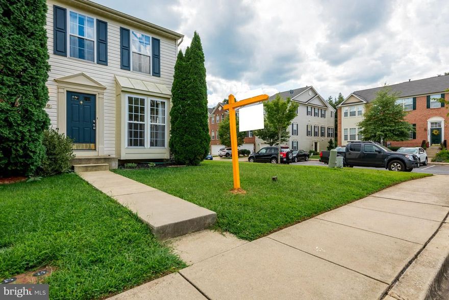 Beautiful end of group, freshly painted, new carpet, granite counters, island kitchen with french doors to patio, fenced yard and so much more!  3 goodsized bedrooms, 2.5 baths!  Available immediately, Seller paid 1 yr home warranty.  Great starter home with an easy commute to Ft Meade,NSA and major highways and shopping!