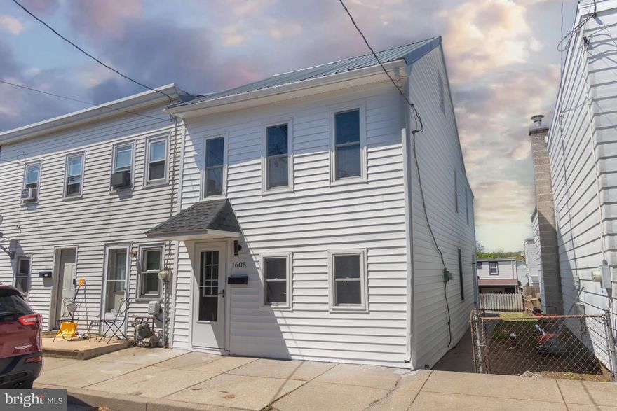 Welcome to 1605 Center Street, a beautifully remodeled semi-detached home in the desirable Cornwall-Lebanon School District. This move-in-ready property has been thoughtfully updated from top to bottom, featuring a brand new roof, new siding, new natural gas forced air furnace, and new electric water heater—giving you peace of mind for years to come. Step inside to a welcoming family room that flows into a cozy dining area, perfect for everyday meals or entertaining guests. The first floor also offers a full bathroom with a stand-up shower and a spacious kitchen equipped with butcher block countertops, tile backsplash, ample cabinetry, a dishwasher, and a dedicated laundry closet. Upstairs, you'll find three hall-entered bedrooms, each with its own closet. The middle bedroom includes a private full bathroom, providing added convenience and flexibility for guests or family. Enjoy the outdoors in the generously sized backyard, perfect for pets, play, or summer gatherings. Don’t miss your chance to own this fully updated home in a great location—schedule your showing today!