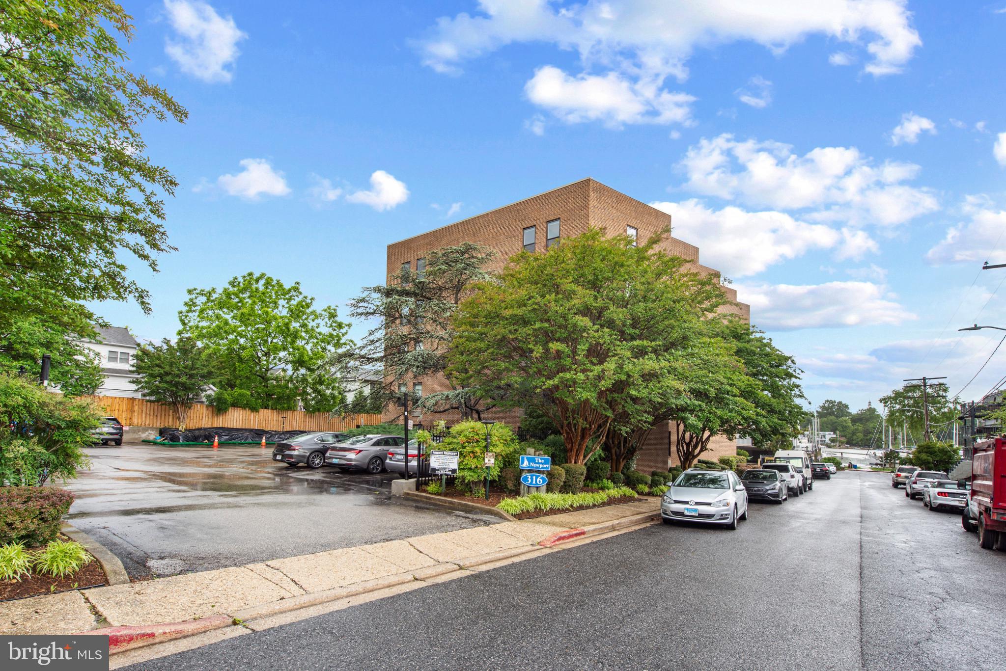 Ideal Eastport living! This sweet one-bedroom “lock and leave” is steps from the water, features a breathtaking rooftop deck and pool, and is walkable to shops and restaurants. Fully updated with new Pella windows and designer touches ... this corner, fifth-floor unit is bright and cheery with sweeping views of Spa Creek and the Annapolis skyline. The USNA dome, and St. Mary’s steeple are the backdrop for sailboats and yachts navigating up and down the creek. This turnkey elevator top-floor condo features an updated kitchen with new quartz countertops, tile backsplash, stainless appliances, and new cabinets for ample storage. The galley kitchen feels spacious and light as it overlooks the defined dining and open living area. The spacious living room features a window seat with a view that is the perfect perch for guests or a quiet moment with a glass of Sancerre. New luxury vinyl floors flow throughout while tasteful paint colors offer a warm inviting coastal feel. The bedroom features a large closet, and there is additional storage in unit hallway. While laundry is not in the unit, it is available from the shared hallway. With all assessments paid, the reconstructed rooftop deck is also accessible right outside the front door of the unit and offers a gorgeous newly resurfaced pool and space for viewing all the keystone Annapolis events...Blue Angels, July 4 fireworks, Parade of Lights, and New Year’s Eve fireworks. You’ll have the best seat in the house! In warm weather you will have a private oasis for swimming, relaxing, or entertaining. Your 5x5x8 storage cage on the main level provides space for overflow items. An assigned premium parking space has been paid for by the current owner through the end of 2025. Currently the refashioned community marina area has boat slips available; ask for further information. Furniture is negotiable. This is a secured building with a key and call system so you can admit guests from your unit. Fully turnkey with quality updates, #501 has been called “the best in the building” because of its light, location, and vantage point. You will be steps from yacht clubs and marinas, or an evening stroll over the Spa Creek Bridge...a truly magical weekend respite or a great place to call home!