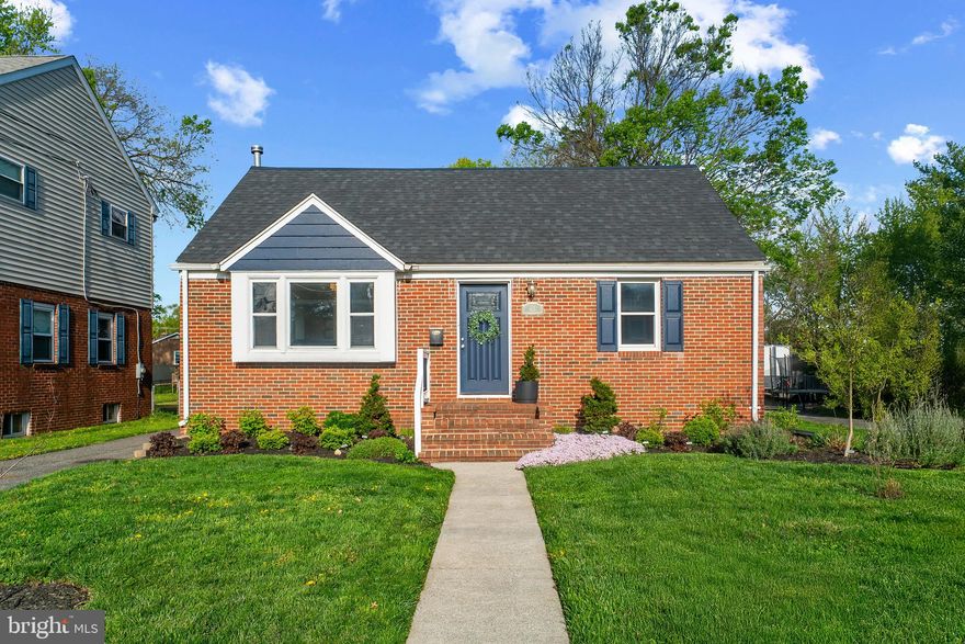 Charming brick Cape Cod–style residence, highlighted by vibrant pops of blue and eye-catching curb appeal, offering 3 bedrooms, 2 full bathrooms, and 2,348 finished square feet in desirable Frederick City.Luxury vinyl tile flooring flows throughout the traditional main level, setting the stage as you step into the spacious living room. Lower wainscoting adds architectural charm, while abundant natural light fills the space, creating a bright and welcoming atmosphere. The layout transitions seamlessly into the beautifully updated eat-in kitchen, where style meets functionality. Featuring durable LVT flooring, upgraded countertops, sleek black appliances, crisp white cabinetry, and a striking mosaic tile backsplash, this kitchen is both modern and inviting. Exterior access adds convenience and enhances the home’s indoor-outdoor flow. Continuing on the main level, you’ll find a stylish full bathroom and a walk-out family room designed for comfort and gathering. A brick-accented fireplace serves as a cozy focal point, flanked by built-in bookcases and storage cabinets for added character and practicality. Just off the family room is a well-appointed bedroom and a versatile bonus room with elegant coffered ceilings, perfect for a home office,studio, or creative space. Upstairs, hardwood floors extend throughout two generously sized bedrooms—one of which is the expansive primary—along with a full bathroom that serves the level with ease. The lower level expands your living space even further with a recreation room ideal for entertaining or relaxing,an additional flexible bonus room, and a dedicated laundry area. Outdoor living is equally inviting, featuring a covered back porch and a lower patio with a brick fire pit area. The large, flat backyard is fully fenced for privacy and includes a storage shed for added convenience.