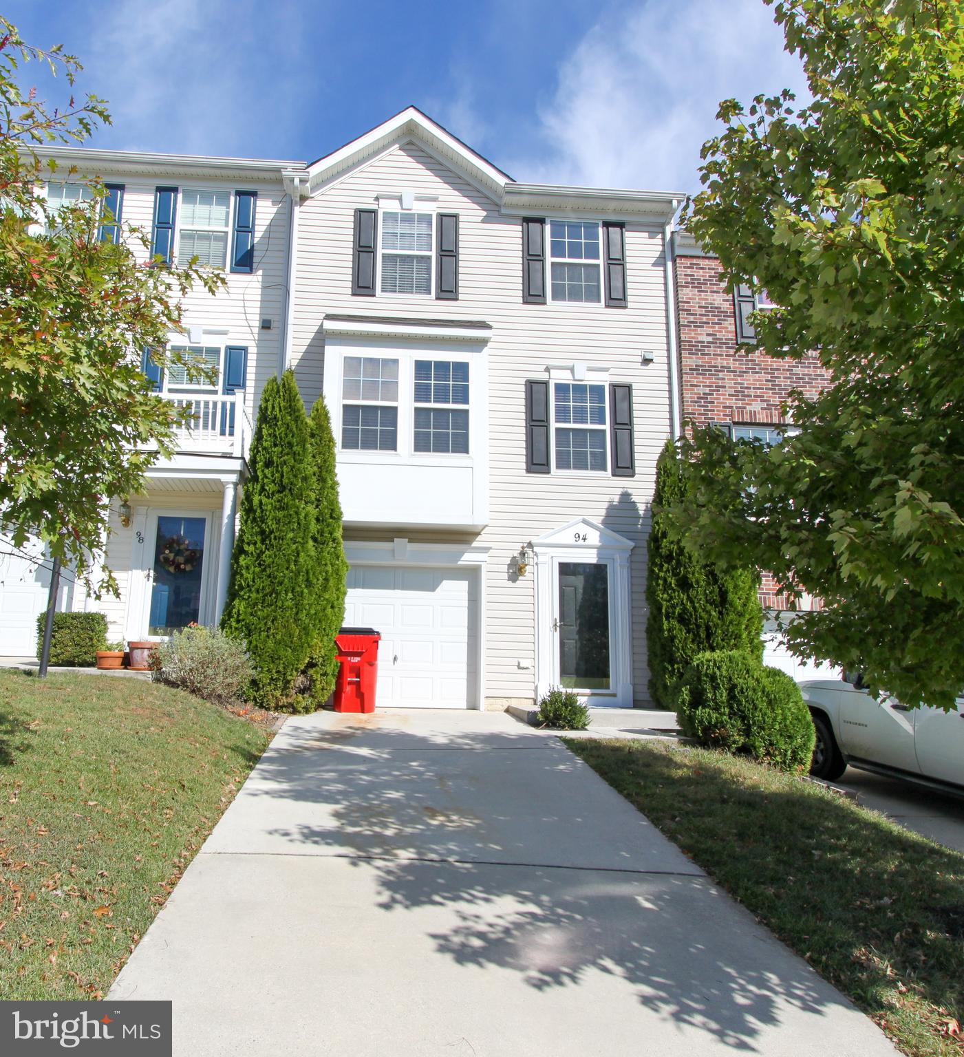 Wonderful townhome in the Riverside Villages community! Home features a 1-car garage, 3 bedrooms, 3.5 baths, carpet flooring, spacious living room, kitchen with dining area, and a morning/dining room with walk out to a back deck. Large master bedroom features a walk-in closet, master bath with a lovely soaking tub, double sinks, and stall shower. Entrance level provides a nice family room area with a full bath and washer and dryer hook up. Close to Interstate 81 and the Potomac River. Come and see everything this home has to offer. Pets are case by case basis. EHO.