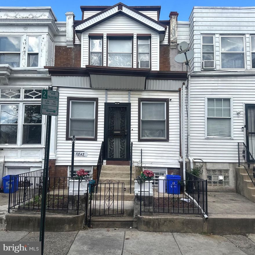 Located on a welcoming block close to shops, parks, and public transportation, this home combines comfort, space, and modern updates in one inviting package. Beautifully renovated from top to bottom, this West Philadelphia gem was previously taken off the market after being mispriced and undervalued—now it’s back at a fair price and ready for its new owner!

Step inside and feel right at home. The open layout offers a bright and comfortable flow from the large living room to the spacious dining area, perfect for everyday living or entertaining. The modern color scheme and beautiful new flooring on the first floor bring warmth and style, while the soft carpeting upstairs adds a cozy touch to the three well-sized bedrooms, including a comfortable master bedroom and a full, updated hall bath.

The home also features a fully finished basement, providing extra living space—perfect for a family room, home office, or gym.

Outside, enjoy a private front yard, a covered garage parking in the rear, and street parking out front for guests.

Schedule your tour today—5845 Ludlow Street is ready to welcome you home!

Buyer to pay transfer taxes and resale certification. Home inspection for buyer’s informational purposes only.

Price reduction because the seller is highly motivated! Reviewing ALL offers
