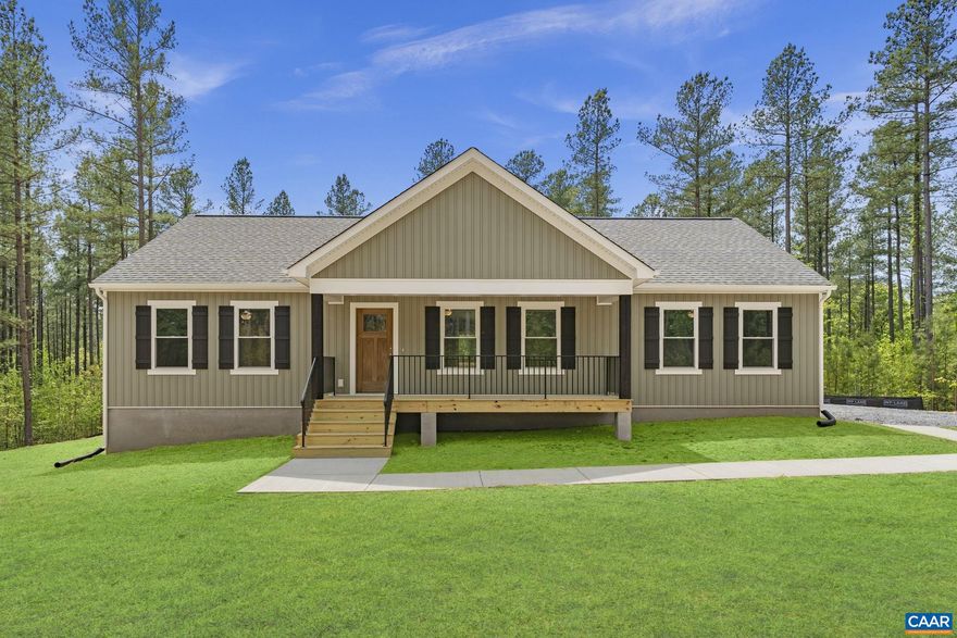 THIS IS A TO BE BUILT HOME! Ask about structural options and homesites. The Harper III blends a rustic twist with a modern platform, offering versatile living space. The home greets you with an attractive front porch. Step inside and you?ll find a spacious living room that transitions into the kitchen and dining area. The kitchen boasts fashionable finishes and a pantry. Adjacent to the kitchen is the dining area, with access to the optional rear deck. Through the central hallway, located between the living and dining areas, you?ll find a laundry room with access to the 2-car garage and a full bathroom. Down the hall are two secondary bedrooms, each featuring its own walk-in closet. Across the home lies the primary suite, a spacious retreat designed to offer peace and relaxation. This space includes a primary bathroom featuring walk-in shower, and a walk-in closet. This Harper III plan can be customized to lifestyle and personal aesthetics. The home is in the Compass Cove Community on the private side of Lake Anna and offers a boat dock, picnic area with gazebo. A boat slip is available for purchase. Photos used for advertising purposes, not of the actual house and may include upgrades not part of the advertised price,Granite Counter,Wood Cabinets