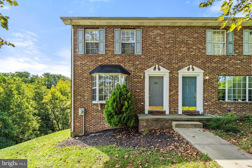 Welcome Home to 201 Willowbrook!  This home is perfect for anyone seeking the comfort of Townhouse living with an ideal location; an end unit tucked into Willowbrook Court abutting common space and Abrams Creek, for the feel of privacy and serenity.  Recently upgraded with beautiful touches throughout, including all brand new Luxury Vinyl Planking Floors throughout the entire home and new carpeted stairs, a brand new kitchen with all new stainless steel appliances, new disposal and wonderful soft close cabinets, upgraded bathrooms with new vanities and toilets, new and modern black hardware throughout the home, new faucets in the bathrooms and kitchen, recently painted throughout, and last, but not certainly least, a new clothes dryer.  With additional space in the walkout basement, there's room for your imagination with that space, as you walkout to your yard, directly adjacent to the common area lawns, overlooking beautiful trees and a clear view of Abrams Creek.  Want to enjoy it from the back deck?  Go right ahead! It's perfect for a morning cup of coffee or an evening beverage as you unwind.   Whatever your desires, this townhome is the perfect place to host them.
