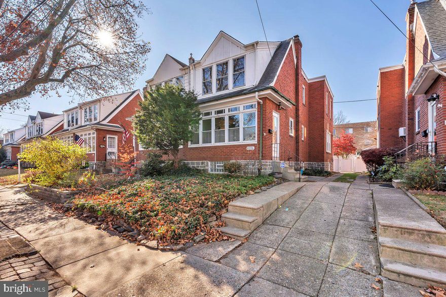 BACK ON THE MARKET & READY TO GO!!!!!! Welcome to this stunning 3 bedroom, 1 bathroom, 1680 sq ft. , brick/stone front twin which is situated on a highly sought-after tree lined street that just a few steps from the scenic Pennypack Park. Approaching you will immediately admire the stunning brick front masonry, the tasteful landscaping, and the oversized windows that allows tons of natural light t/o the home. Enter home and be delighted to find lovely wide plank wood style flooring that carries t/o. The bright and extensive living room showcases a gas fireplace and a chic, flowing open floor plan that seamlessly connects to the exquisite brand new kitchen(2024). This gem really has it all and includes endless amounts of high-end finishes from top to bottom. This chef's dream kitchen features plenty of bright white shaker cabinetry, stainless steel appliances & range hood, granite counter tops, farmhouse sink, shiplap ceiling with recessed lighting, ceramic tile flooring, huge floor to ceiling pantry, and rear access to the private, fenced in yard with shed. The second level offers a large primary suite that includes oversized custom closets, custom shelves,  ceiling fan, and more gorgeous wide plank flooring.  The two additional bedrooms are both a generous size each having ceiling fan light fixtures, ample closet space,  and beautiful wide plank flooring.  The magnificent,  newly updated (2024) 4-piece hallway bathroom features new fixtures, jacuzzi tub, stall shower with custom glass door, and ceramic tile flooring. The lower level is massive and includes more finished living space/family room, loads of storage & open space, and a separate laundry room with all the amenities. Additional features included close to all major highways, public transportation, top-notch schools, rear private yard with pavers which is perfect for entertaining, and much much more. Don't miss out on this beautiful and well-cared for home!