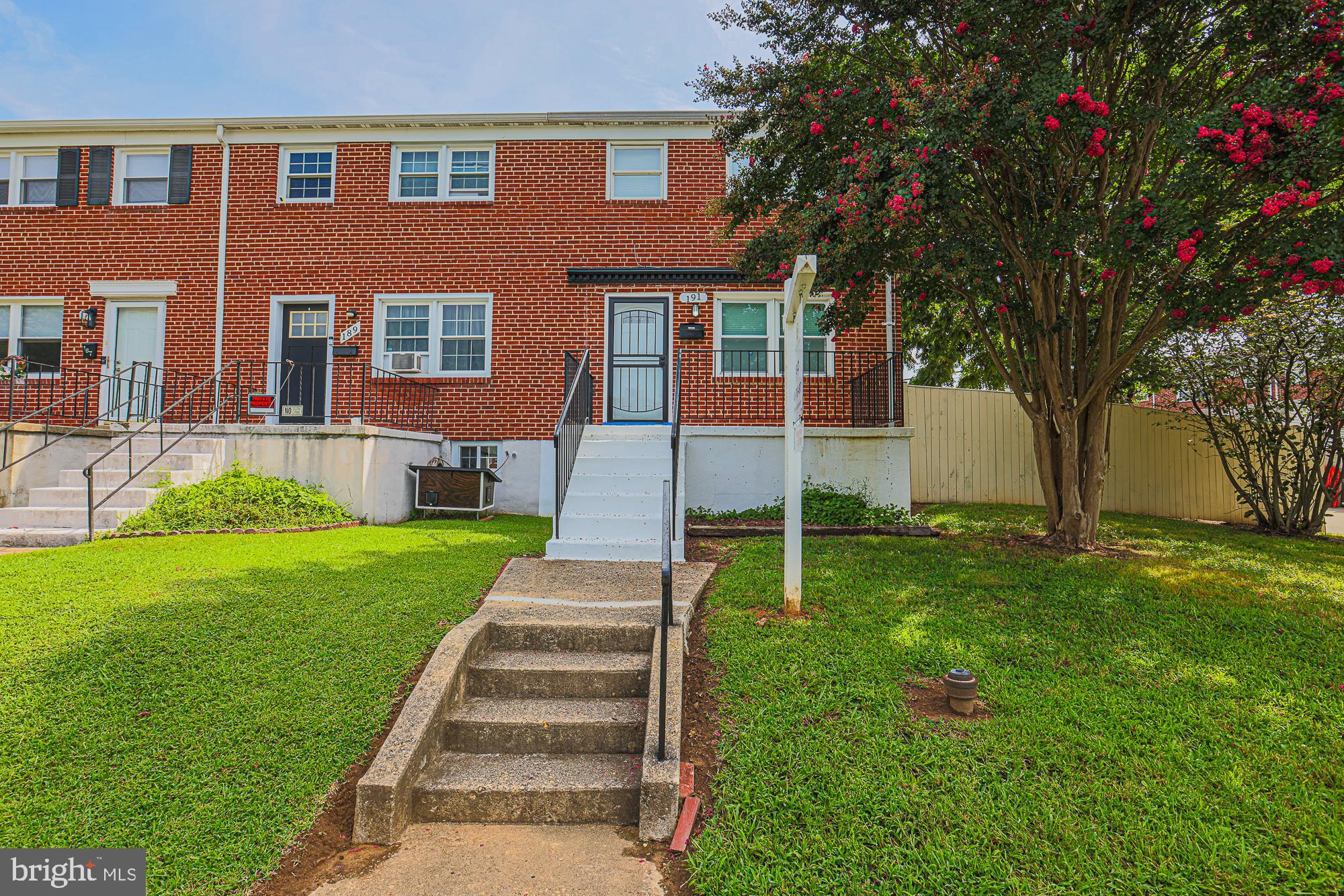 We are thrilled to share a fantastic new listing in Country Ridge! This end-of-group brick front home has had all the major updates taken care of, addressing common high-dollar concerns for homebuyers. You'll find a newly installed HVAC system and water heater from 2024, a roof that's only 8 years young, and replacement windows throughout. The backyard is newly fenced and includes a convenient parking pad. This home offers three levels of comfortable living space. The updated, open kitchen flows seamlessly into the dining area, making it perfect for entertaining or a quiet evening at home. The upper level features three bedrooms and a remodeled tile bathroom. The lower level includes a versatile family/recreation room, a laundry room, and a powder room. This is a wonderful opportunity for first-time homebuyers or those looking to downsize. Additional highlights include: Ground rent redeemed in 2024, Newer sump pump, Front porch, Rear railings, Stainless steel appliances, Granite countertops, Recessed lighting and much more! Please reach out to schedule your appointment to see this wonderful home today.