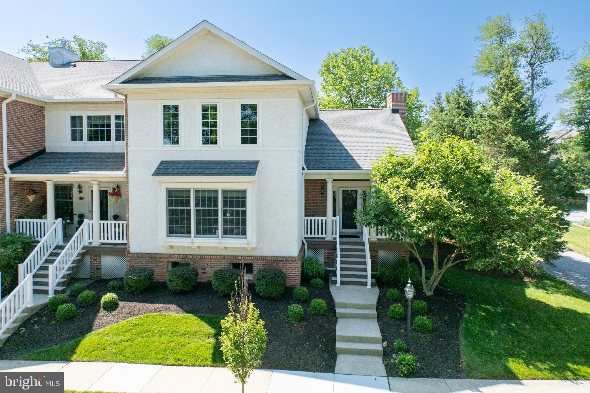 BACK ON THE MARKET - the buyers we had have not sold their home and so this is a perfect chance for you to become part of the Eagleview Family. WELCOME TO 423 VINEYARD LANE, EAGLEVIEW!! This carriage home end unit has FIRST FLOOR LIVINGl in Claremont Village. Located in the sought after neighborhood of Eagleview, in the heart of Uwchlan Township, and within the Award Winning Downingtown East School District. The updated first floor primary bedroom with an updated walk in shower en suite is a must see! Along with the Primary Suite, the first floor has an updated kitchen with gas cooking, beautiful granite countertops, a breakfast nook with an unique door out to a double decker new deck, a large great room with room for a full dining room table, floor to ceiling gas fireplace, cathedral ceiling with exposed 2nd floor balcony and the first floor laundry room leading to the attached two car garage. The second floor contains two large bedrooms and a full bath. The full basement is partially finished with a large living room, a great sized office and plenty of unfinished storage. Along with all the wonderful features of the home, the new owners can take advantage of the small town, walkable neighborhood of Eagleview. Walk to your morning coffee, dinner, the playground, the community pool or any one of dozens of businesses contained within the Eagleview Town Center. The Town Center also hosts free summer concerts, a farmer’s market and so many other activities throughout the year. Located 1 mile from the Downingtown interchange of the PA Turnpike the location affords you to be in King of Prussia in 20 minutes, access to Route 100 for quick commute to the shops in Exton and further south travel to all that downtown West Chester has to offer. If you have been looking for FIRST FLOOR LIVING IN EAGLEVIEW be quick to make an appointment on this true move in unit.