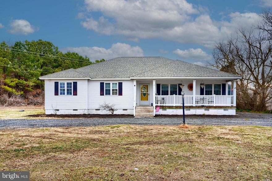 THE LIST PRICE REPRESENTS THE OPENING OFFER AMOUNT NET TO SELLER.  AGENTS - PLEASE VIEW AGENT REMARKS IN BRIGHT MLS.  
  
Welcome home to this 3-Bedroom, 2 Full Bathroom rancher sitting on 2 acres in a quiet, country setting in Caroline County but also conveniently located to the town of Ridgely. Less than 60 miles to Delaware beaches and even closer to Maryland's eastern shores. Well has no issues and septic has been maintained and pumped every 2 years.  
  
Please schedule all showings online via Showing Time.  
  
Offers will be accepted through Friday, March 7, 2025 at 1:00 pm.  
  
AT SELLER'S DISCRETION, AN OFFER MAY BE ACCEPTED AT ANY TIME.