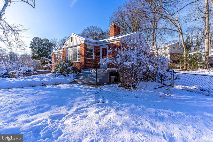 Welcome Home to a vintage gem! This beautiful, light filled 3 bedroom home is move-in ready and waiting for you.  There is fresh paint and gorgeously cared for hardwood floors throughout the main living areas. The white kitchen offers tons of storage and easy access to the backyard. Enjoy a cozy fireplace in the living room & extra large picture window. Ceiling fan and lights in all the bedrooms! Head downstairs to find new LVP flooring in the large rec-room, along with a spacious laundry/utility room and a half bath (plenty of space to upgrade to a full bath). Off the basement recreation room is access to the one car attached garage. Enjoy outdoor living on your ¼ acre corner lot with a fenced-in backyard. There is plenty of space for your dream garden - great sunshine and shaded spaces for whatever your green thumb desires! The home is in a friendly neighborhood with NO HOA, a bus stop at the end of the street, close to the metro and the new purple line, with restaurants nearby. Northwest Branch Trailhead is at the end of the street. Easy access to Beltway/I-95, University of Maryland. Come see your new home today! *Offer deadline 6pm Monday 1/10*