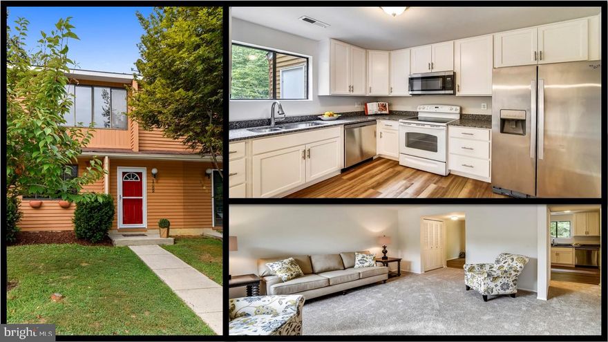 A terrific townhouse you don't want to miss!       Newly renovated kitchen, stainless steel appliances, new carpet & beautiful  Pergo, freshly painted inside &  out, new deck.Private setting backing to woods, fenced yard, move in ready! Great  com    --munity of Walnut Ridge with a great location.
