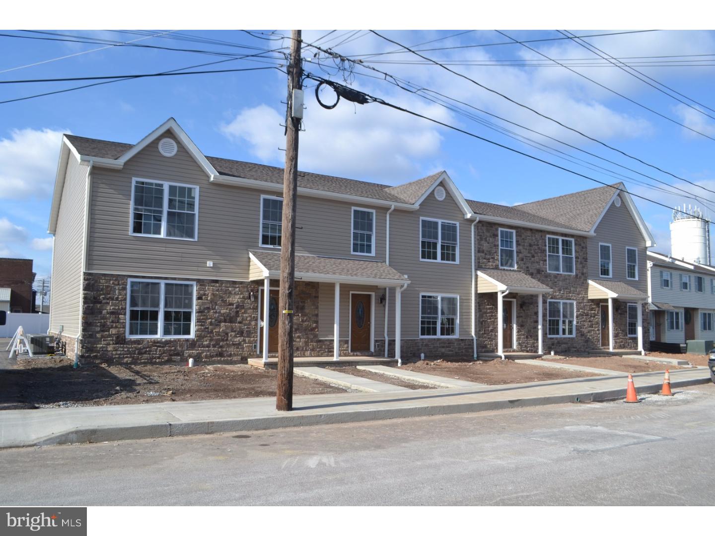 BRAND NEW! Two Bedroom Townhomes in Quakertown Boro. Eight units available in this new building ready to see now!. Each unit has hardwood floors in the living room and dining room, a full kitchen with stainless appliances and tile floors. A full bath upstairs and a half bath on the first floor. On site common laundry facility. First month, Last month and Security due at lease signing. Garage available for extra fee. Owner is a PA licensed Realtor.
