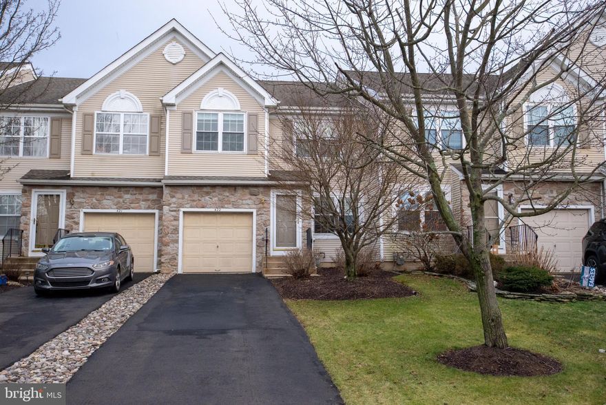 Welcome to this sunny and immaculate townhouse on a cul-de-sac in Newtown Grant!  Step inside to hardwood floors, neutral paint, upgraded moldings, and window seat in the living and dining rooms.  In the bright south facing rear of the house you will find cathedral ceilings,  gas fireplace, ceramic tile floors, refinished cabinets, pantry and a new refrigerator and range, and newer microwave.  The finished basement is spacious and neutral with another gas fireplace, plenty of room for an office or play space, and several storage rooms.  Basement is wired for surround sound.  Step out back to custom Techo Bloc paver patio with stone steps and aluminum railing, direct feed Weber gas grill (included), and lovely landscaping to enjoy your outdoor dining.  Awesome roomy upper floor laundry room with brand new washer and newer natural gas dryer.  The main bedroom has cathedral ceilings, deep windowsill,   two closets and bath with shower, double sinks and soaking tub.  Park in your three car driveway, or in your garage which has heavy duty overhead storage in the extra height ceiling. HVAC new in 2019,  roof replaced, all new double hung windows and rear sliding door with lifetime transferrable warranty. This is a wonderful well kept home,  hurry!