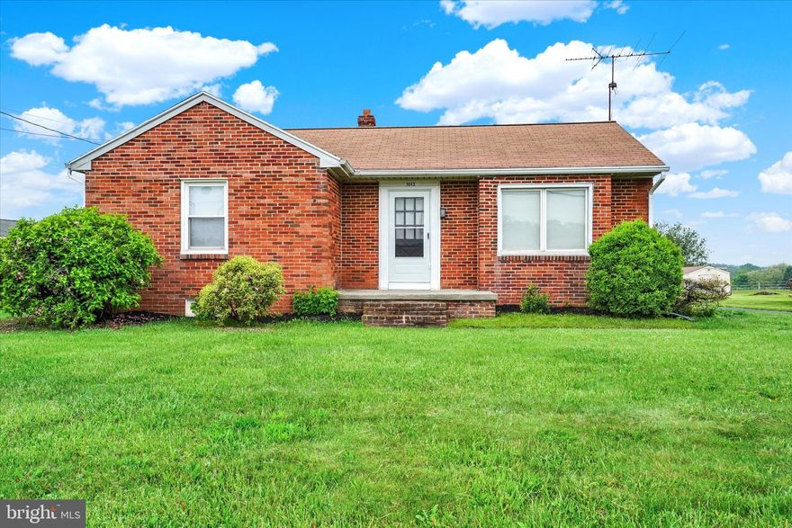 Nestled in the charming RED LION , this delightful ranch-style home offers a perfect blend of comfort and functionality. Built in 1952, this well-maintained brick residence features 2 cozy bedrooms and a full bathroom, making it an ideal retreat for those seeking a peaceful lifestyle. Step inside to discover beautiful hardwood flooring that flows throughout the living spaces, creating a warm and inviting atmosphere. The kitchen is equipped with essential appliances, including a refrigerator and a single oven, perfect for whipping up your favorite meals. The full basement provides ample storage or the potential for additional living space, catering to your unique needs. Situated on a generous 0.28-acre lot, this property boasts panoramic views that invite you to unwind and enjoy the beauty of nature. The rural location offers tranquility while still being conveniently accessible to nearby amenities. With a driveway that accommodates up to four vehicles, parking is never a concern. Imagine sipping your morning coffee in the back yard, taking in the serene surroundings, or hosting gatherings in your spacious yard. This home is not just a place to live; it’s a place to create lasting memories. Experience the charm and comfort of this lovely property, where every detail has been thoughtfully considered to meet your needs. Don’t miss the opportunity to make this house your home! Dehumidifier stays.