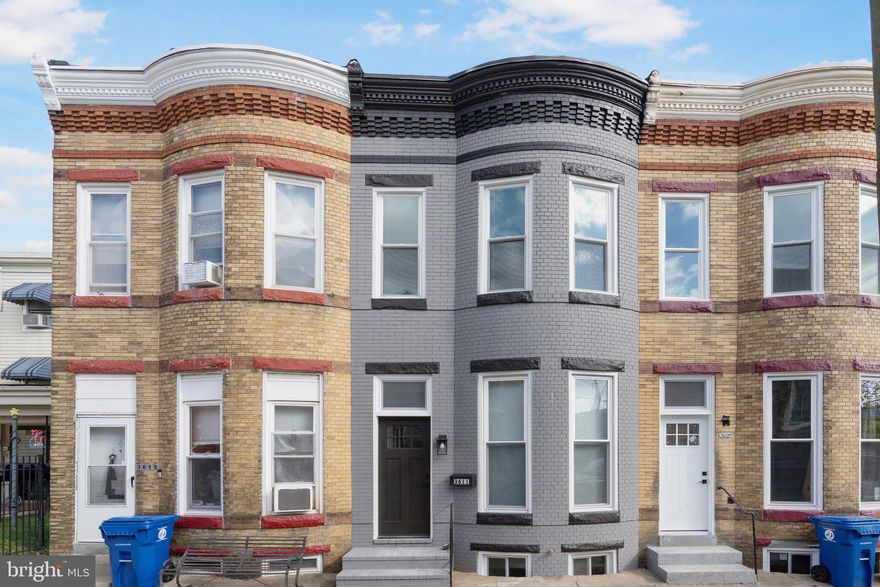 Newly remodeled 3BR/1.5BA classic style townhome located in walking distance to The Avenue in Hampden! Open the door into your new home and step into a beautifully renovated home filled with natural light, luxury flooring, a soft color palette, recessed lighting, and two floors of finished living space. The main floor boats a large living room with bowed windows, a half bath, a dining area, a stunning kitchen, and a mudroom/laundry room.  The kitchen features plenty of cabinets, stainless steel appliances, granite countertops with a subway tile backsplash, and a deep stainless sink.  On the newly carpeted second floor are two sizable secondary bedrooms, a larger primary bedroom with a bowed window, and a brand new full bath.  The lower level is clean/dry and unfinished offering you the opportunity to create space needed and/or storage. From the mudroom, step outside to a newly fenced yard offering a large patio ideal for entertaining.  This home is move-in ready, ideal for any new homeowner and is located nearby shopping/restaurants that Hampden, Remington, and Baltimore offers!