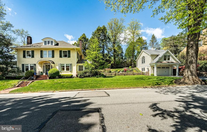 Welcome to this spacious residence with exceptional appointments both inside and out. Located in the most desirable section of the borough of West Chester, a short walk to all downtown amenities.  Updating throughout has been done with the highest quality. As you enter the residence, you are greeted by a large center foyer, flanked by a Florida room with wrap-around windows, a formal dining room with glass front built-ins, an oversized living room with a brick surround gas fireplace.  From the living room, there are two entrances to the covered porch, which runs the entire length of the home.  On this level, there is an updated half bath and full-size laundry with an outside entrance.  A newly updated gourmet kitchen is a chef’s delight.  The second level of the home features 4 bedrooms, 2 full baths, which includes the primary bedroom suite, walk-in closet with organizers and an updated primary bath.  There is a walk-up attic, partially finished which is suitable as a 5th bedroom or just additional living space.  Finishing out the main house is the unfinished lower level with a workshop with outside entrance.  There is a detached 2-car garage with a full finished upper level to include a kitchenette, full bath, and a large open space living area.  The outside entertainment area is full of lush plantings, slate and brick walkways, an inground hot tub with retractable cover – a true entertainer's delight with an abundance of patio space.  Please see floor plans in documents and video tour.