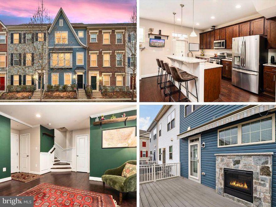 Located in a sought-after gated community just minutes from downtown Annapolis, this stunning 4-level townhome offers space, style, and convenience. Built in 2016, it features 4 bedrooms, 3 full bathrooms, and 2 half baths. The main level welcomes you with hardwood floors, a flexible living space ideal for a den or office, a half bath, and a spacious 2-car garage. The second level boasts an updated kitchen with stainless steel appliances, granite countertops, and a deck with a gas fireplace that warms both the indoor and outdoor spaces. A dining area and a generous family room complete this level, all with beautiful hardwood flooring. Upstairs, you’ll find two large bedrooms, a hallway full bath, and a luxurious primary suite with a walk-in closet and an updated, spacious bathroom. The laundry area is conveniently located on this floor. The fourth level offers an additional oversized bedroom with a walk-in closet and an en-suite bathroom. With ample storage throughout, dual access from the street and the gated community, and easy access to major highways for commuting, this home truly has it all!