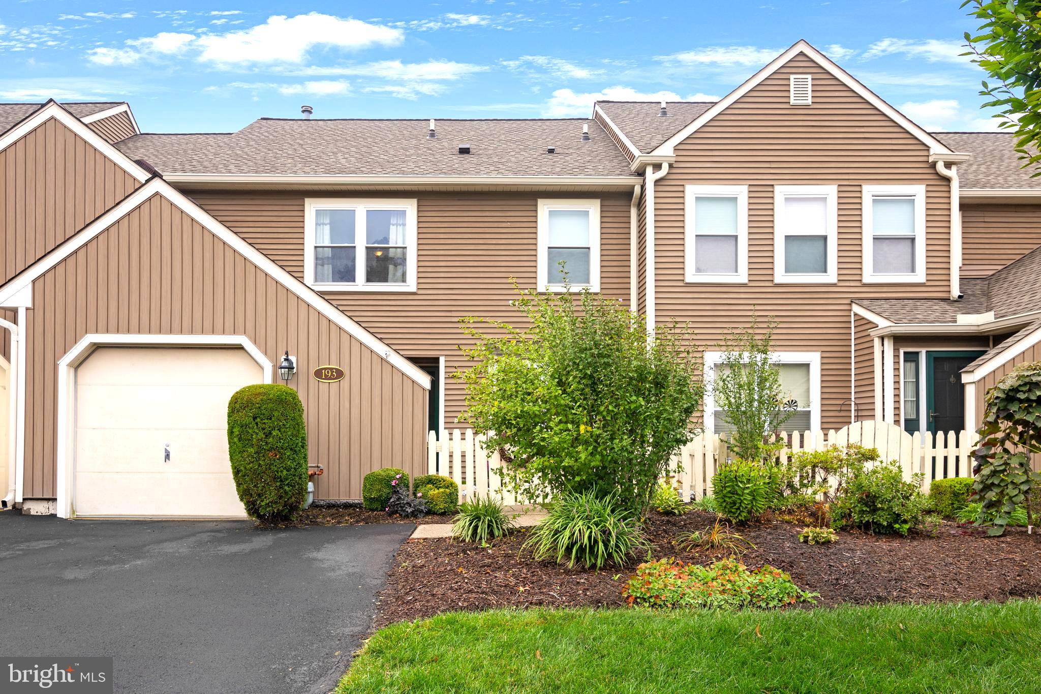 Bright, open, and updated best describes this large townhome in Tanglewood, in Lower Makefield Township. Walking up to the front door, notice the well maintained landscaping. Upon entering the front door, the open floor plan awaits. Newer hardwood floors throughout the entire first floor beginning in the foyer. To the right is the formal dining room (currently set up as a den). The open, updated kitchen, featuring quartz counters and stainless steel appliances opens up to the dining area and family room, as well as the windows out to that backyard. Light is abundant throughout the entire first floor. The fenced back yard and patio area make this an entertainer's dream. Upstairs there is the large primary bedroom with its ensuite bathroom and amazing custom closets. Also on this level are 2 additional bedrooms and the laundry. Finally, a 3rd floor loft can be used as a 4th bedroom, an office space, a gym, additional guest space. The possibilities are endless. Easy access to NYC, Philadelphia, and Princeton.
