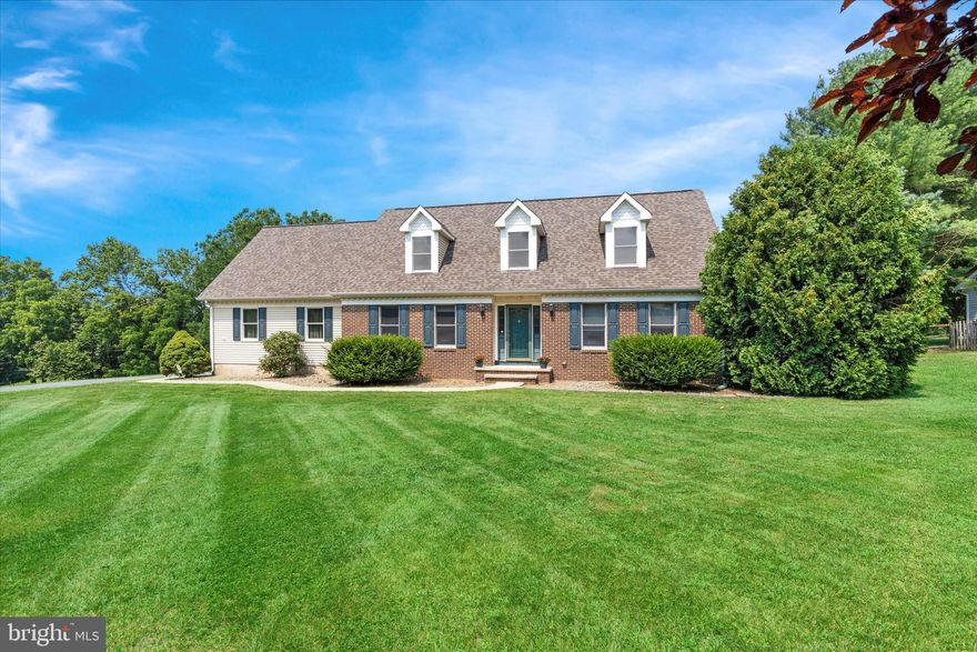 Incredibly clean and well-maintained cape cod on three quarters of an acre! This home has TONS of space! The main level features LVP flooring throughout with neutral colors and so much natural light! The eat-in kitchen features granite counters, gray cabinets,  tile backsplash, and recessed lighting. For larger gatherings, the formal dining room provides plenty of space for hosting. There are two separate living areas, allowing for the possibility of a play room/recreation room if you so choose. A powder room and first floor laundry room round out the interior of the main level. The second floor boasts a common full bathroom and three large bedrooms including the primary suite complete with full bathroom and absolutely massive walk-in closet that is sure to fulfill all of your wardrobe needs! There's also a unique bonus room that can be used as an office or game room. The unfinished basement is great for additional storage. 43 Matthew Bathon has a fenced back yard and also features a large two-car garage, spacious back deck, and huge shed for your lawncare/yard storage needs. Upgrades include: updated HVAC in 2018 (outdoor unit) and 2019 (indoor unit), new roof on house and shed in 2021, new water treatment system in 2023, new well tank in 2024, fresh paint and carpet on most of the second level in July 2024, and new paint on the deck in August 2024!