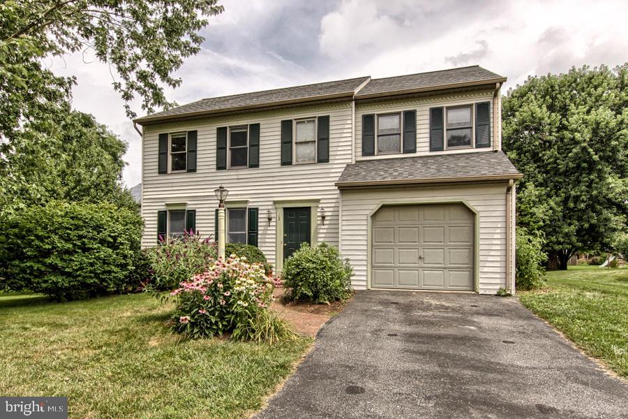 Nestled in the quiet cul-de-sac of Aspen Circle, this two story colonial offers plenty of first floor living space with a front studio room, full dining room, and walkout living room with cathedral ceilings and built in cabinets. The upstairs is just as inviting with 4 BR's, including a spacious master suite. This home features scenic, outdoor living space w/ shade trees and a paved patio. Enjoy the benefits of an efficient gas hvac system and range. Don't miss out on this great opportunity. Schedule your showing today.