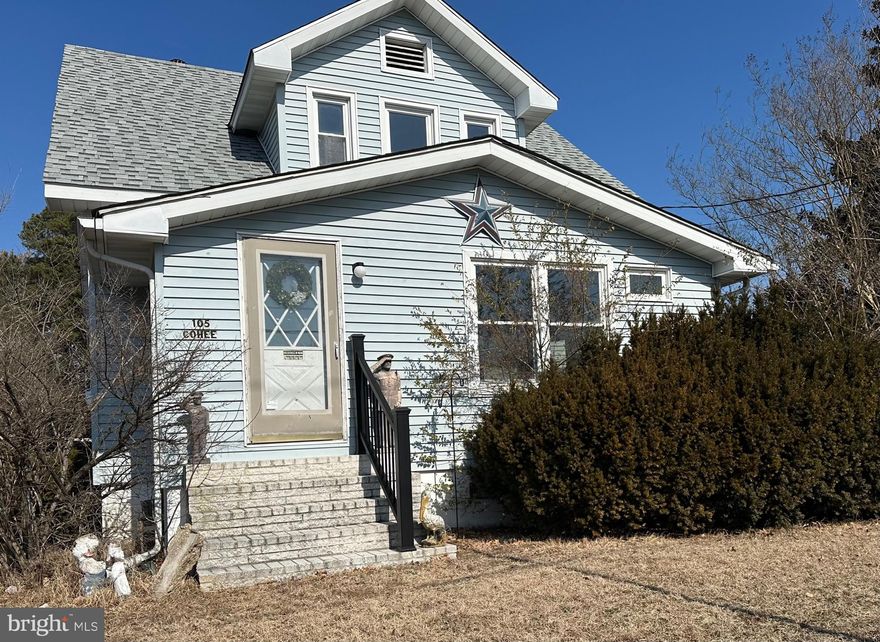 This large home is situated on a hill in the town of Mardela Springs. The property includes two detached garages and a shed.
Please note that the home is serviced by its own private well and septic system. Both the home and septic inspections have already been completed and are currently on file for your review.