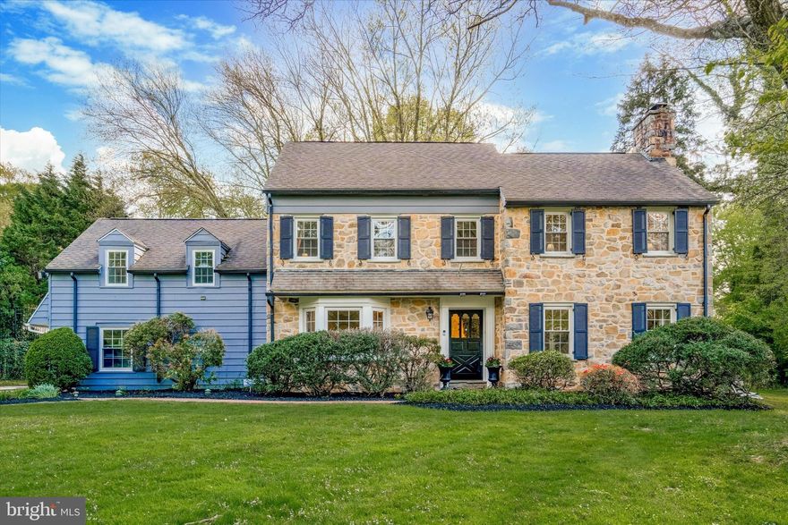 Be sure to watch the full motion video tour! Located in the award-winning Lower Merion School District, zoned to Gladwyne Elementary, the new Black Rock Middle School & Harriton High School, this bright and very spacious home is situated on a deep .71 acre lot that is private and quiet and full of opportunities for outdoor enjoyment! Inside you will find beautiful hardwood floors, freshly painted walls and trim and the space you are looking for with a large living and wood burning fireplace to the right of the front door and a bright and elegant formal dining room to the left. Step into the rear of the home and you will find a recently renovated kitchen with an abundance of cabinets, a full pantry, center island and room for a breakfast table plus the wonderful views of the large rear yard from the kitchen window or picture frame window in the breakfast area. Top it off with the coveted family/great room which is large yet cozy and located directly off of the kitchen with a perfect line of sight for little ones nearby! Also on this floor is a heated sunroom flooded with natural light and with a birds eye view to the fabulous yard. This space is perfect for a playroom, exercise space or whatever your needs may be. Completing this floor is access to the attached 2 car garage (with EV charger hook-up), mudroom/laundry area and a powder room. Upstairs find the primary suite and en suite bath with brand new vanity (installed next week) and walk in closet plus 2 additional bedrooms and updated hall bath. Off the back stairs is the 4th bedroom with walk in closet and another updated full bath! Downstairs, the basement is dry and clean with tall ceilings and lots of possibilities for finishing or enjoying it as a storage or recreation room just as it is. In addition to the fabulous amount of space inside, there is also a large detached storage shed with electricity that can accommodate a car or tons of storage so the garage can just be for cars! This home is centrally located and close to the town of Gladwyne with its new McCaffrey’s Grocery Store as well as the towns of Bryn Mawr and Conshohocken. It is also very close to major roadways such as 476 and 76 with easy access to downtown Philadelphia or the surrounding suburbs. 516 Conshohocken State Road has so much to offer, is move-in ready and should not be missed. Schedule your tour today!