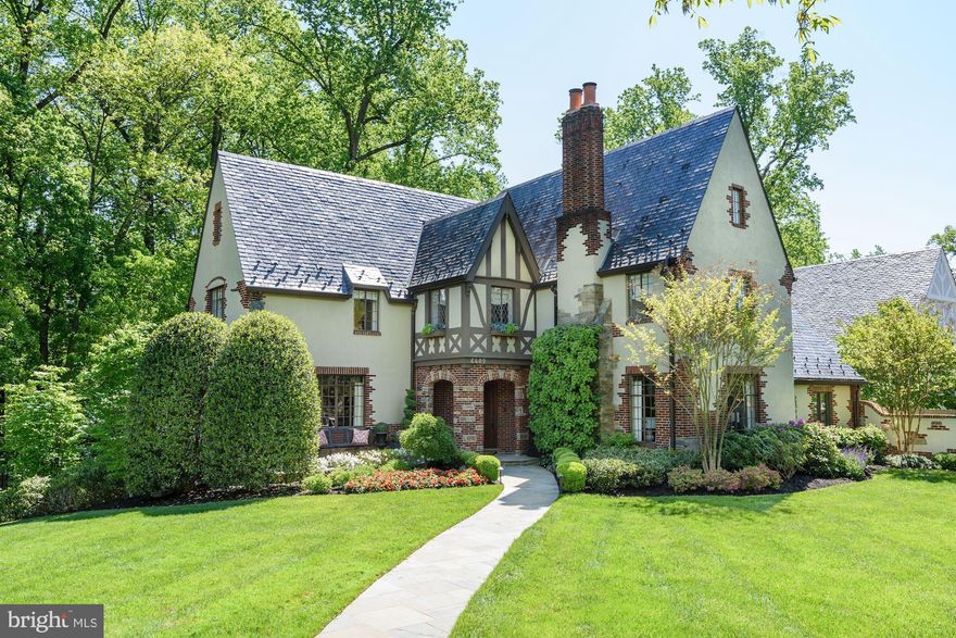 $300,000 PRICE REDUCTION!  Welcome to 6409 Kennedy Drive, one of the preeminent homes on the preeminent street, in desirable Kenwood. This stunning Tudor sited on a half-acre lot backing to parkland, was originally built in 1930 and taken down to the studs and redesigned by David Jones in 2005. In 2016, the current owner completed another total redesign by BOWA, adding more informal spaces conducive for today s lifestyle, while maintaining the original architectural integrity. Absolutely no expense was spared and the finish level is exquisite. Some of the very special features include: banquet size dining room with seating for 20+; large open kitchen with enormous breakfast room opening to light-filled family room and lovely sunroom; generously proportioned formal living room; large main floor study; serene screened porch with gorgeous, private views; sumptuous Primary bedroom suite with sitting room; third floor with 2 bedrooms and full bathroom; wonderful lower level with bedroom, full bathroom, gym and more; oversized 2-car garage; elevator to three levels; private walled side patio with glorious plantings and multiple seating areas; gated entry and beautiful parkland views. All this and steps to the Crescent Trail, leading to downtown Bethesda. Rarely does a home of this quality and finish level come to market. Please bring your most discerning buyers looking for a home of distinction.