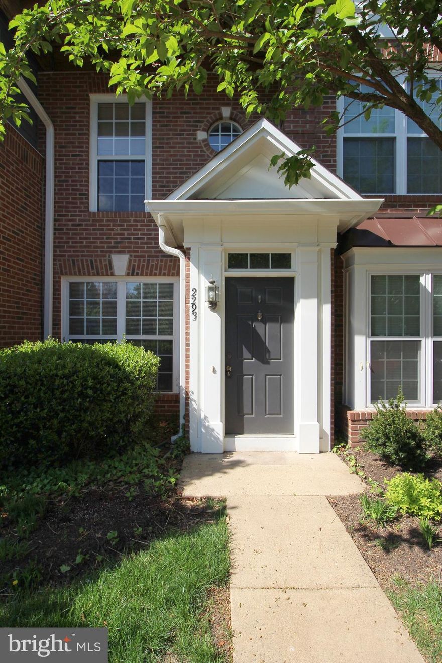 TWO LEVEL CONDO! This 2BR/2.5BA light filled condo offers over 1300sf, low Utility Bills and one reserved parking space! Washer/dryer included. Spacious and private bedrooms. All across the street from West Falls Church Metro 7 Minute walk to Giant Shopping Center!